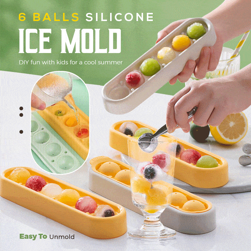 6 Balls Silicone Ice Mold